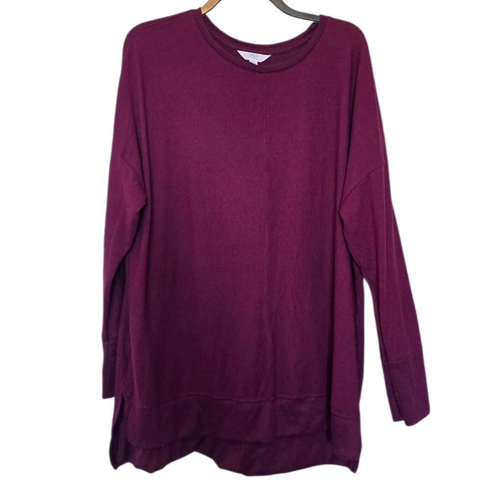 3/$15 Time And Tru Purple Long Sleeve Lounge Shirt Size XL